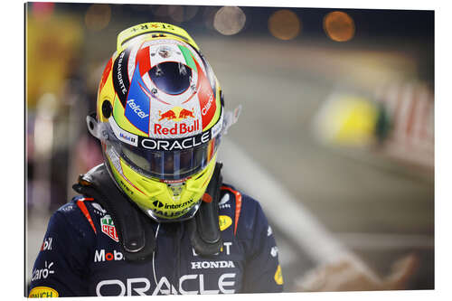 Galleritryk Sergio Perez in Parc Ferme after Qualifying, 2023