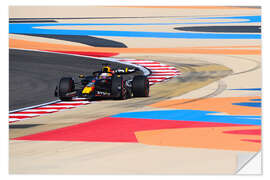 Sticker mural Max Verstappen, Red Bull Racing RB19, Bahrain GP 2023 III