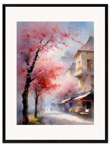 Framed art print Spring at the park