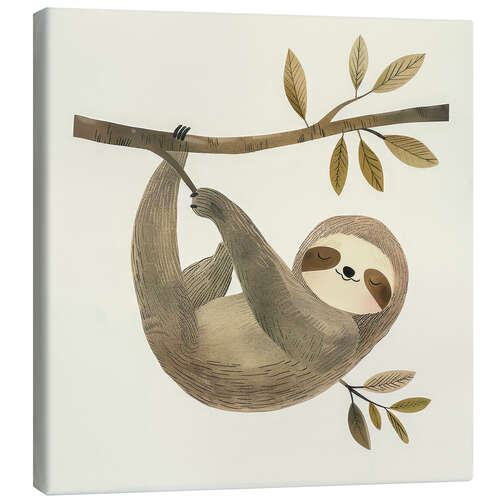 Canvas print Sloth in the tree