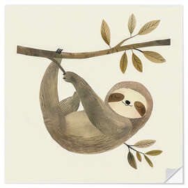 Wall sticker Sloth in the tree