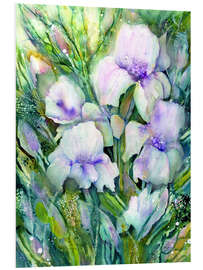 Foam board print Irises