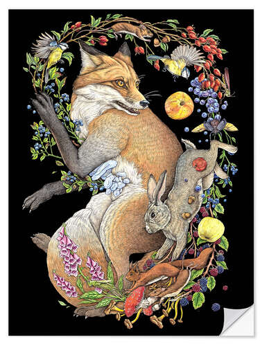 Wandsticker Foxglove