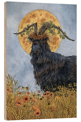 Wood print When the summer dies