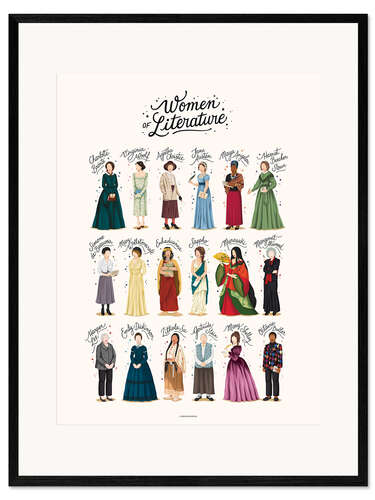 Framed art print Women of Literature