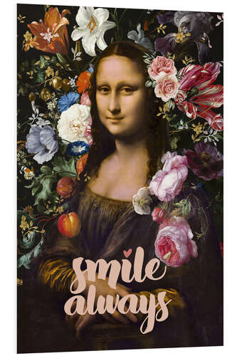 PVC-tavla Smile Always, Mona Lisa