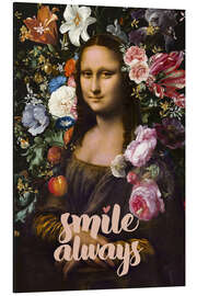 Magnettafel Smile Always, Mona Lisa