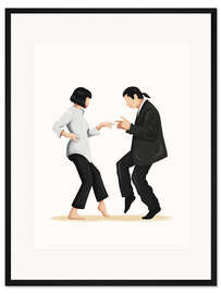 Gerahmter Kunstdruck Pulp Fiction Tanz