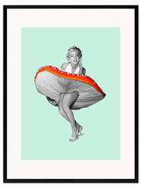 Ingelijste kunstdruk Happy Mushroom-Dress