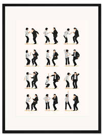 Gerahmter Kunstdruck Pulp Fiction Twist