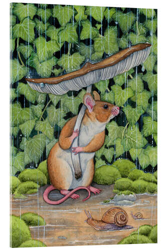 Obraz na szkle akrylowym Spring shower