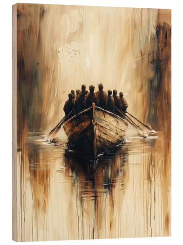 Cuadro de madera Sailing with the Savior