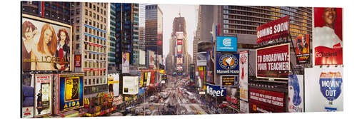 Aluminium print Dusk, Times Square, New York, USA