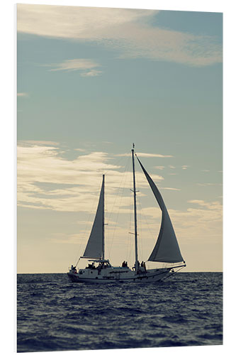 Foam board print Boat in the Pacific Ocean, Gulf Of Papagayo, Costa Rica