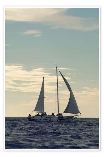 Póster Boat in the Pacific Ocean, Gulf Of Papagayo, Costa Rica