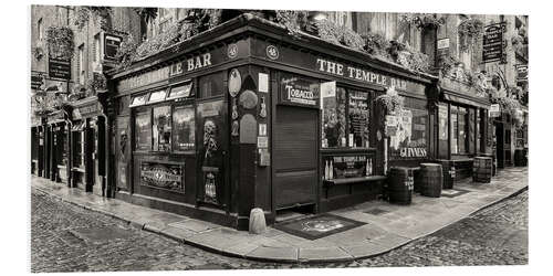 PVC-taulu Street with pubs, Temple Bar, Dublin I