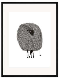 Gerahmter Kunstdruck Big Sheep - Nikita Jariwala