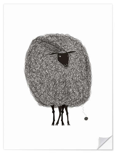 Autocolante decorativo Big Sheep