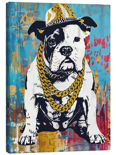 Canvas print American gangster rapper Bulldog