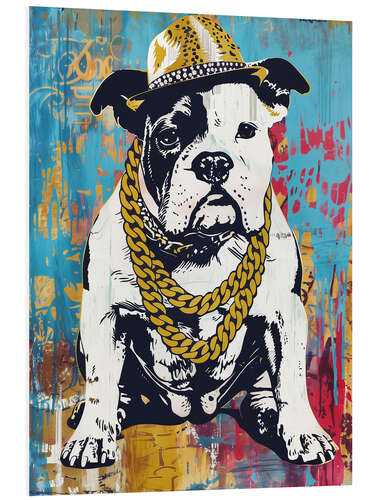 Foam board print American gangster rapper Bulldog