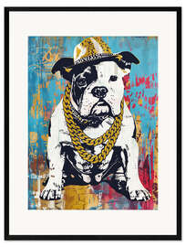 Kunsttryk i ramme American gangster rapper Bulldog
