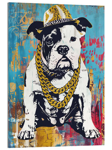 Stampa su plexi-alluminio American gangster rapper Bulldog