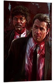 Aluminium print Pulp Fiction - Bloody Vincent Vega and Jules Winnfield