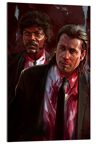 Cuadro de plexi-alu Pulp Fiction - Bloody Vincent Vega and Jules Winnfield