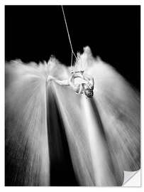Vinilo para la pared Water skiing backwards and barefoot - Vintage Water Ski Collection