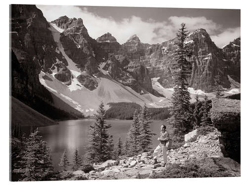 Tableau en verre acrylique 1960s at Moraine Lake, Banff National Park, Canada