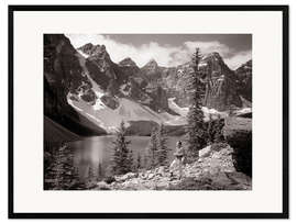 Impression artistique encadrée 1960s at Moraine Lake, Banff National Park, Canada