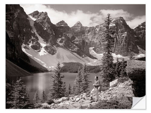 Wall sticker 1960s at Moraine Lake, Banff National Park, Canada