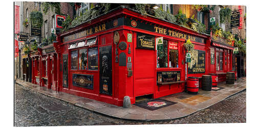 Gallery print Street with pubs, Temple Bar, Dublin I