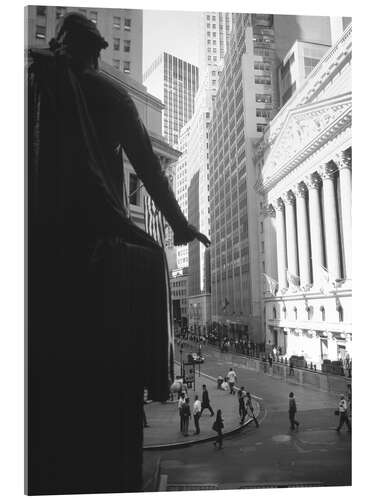 Obraz na szkle akrylowym George Washington statue in Wall Street, Times Square, Manhattan