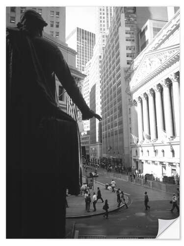Wall sticker George Washington statue in Wall Street, Times Square, Manhattan