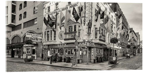 Acrylic print View of bar, Dublin, Ireland