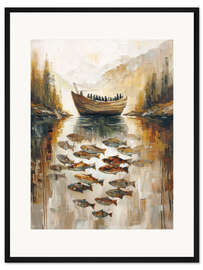 Gerahmter Kunstdruck Segeln in die Gelassenheit