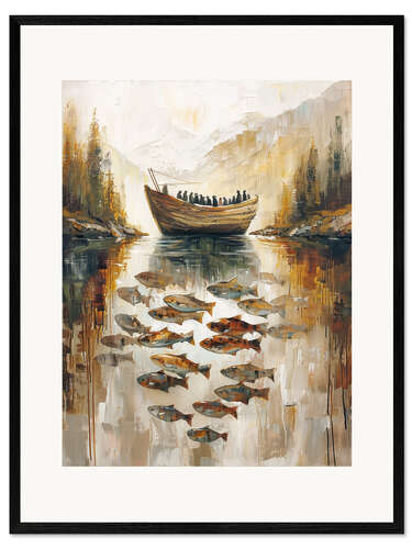 Impresión de arte enmarcada Sailing into Serenity