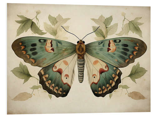 Stampa su PVC Sage green Butterfly