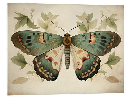 Cuadro de plexi-alu Sage green Butterfly