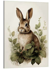 Magnettafel Häschen im Gebüsch