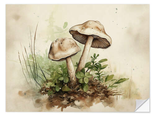 Wall sticker Woodland Mushrooms