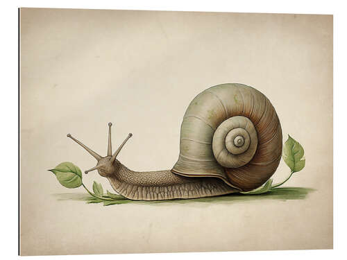 Quadro em plexi-alumínio Vintage Snail