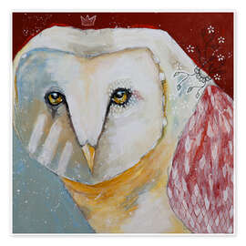 Veggbilde A mystical owl queen - Micki Wilde
