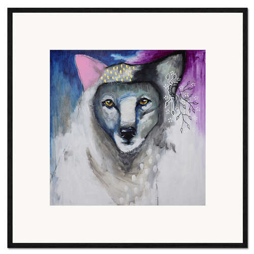 Framed art print Dream walker Wolf