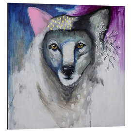 Magnettafel Traumwolf