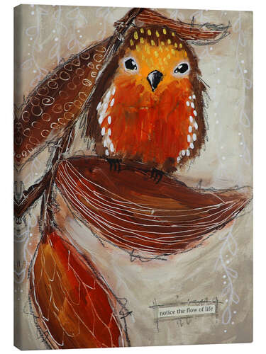 Tableau sur toile Flow of life Robin