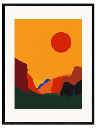 Ingelijste kunstdruk Yosemite Valley