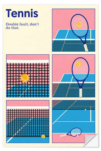 Autocolante decorativo Tennis Double Vault