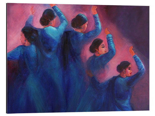 Aluminium print Kathak dancers